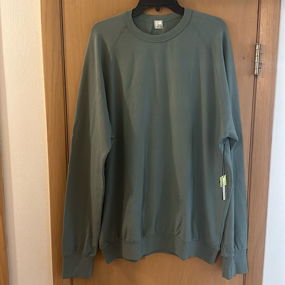 Swet Tailor Suprese Soft Crew Neck Sweatshirt New Sage Green Size XXXL 3XL
